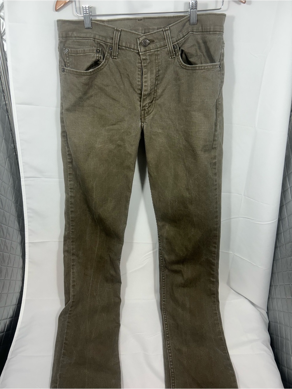 Levi's Olive Green Straight-Leg Jeans